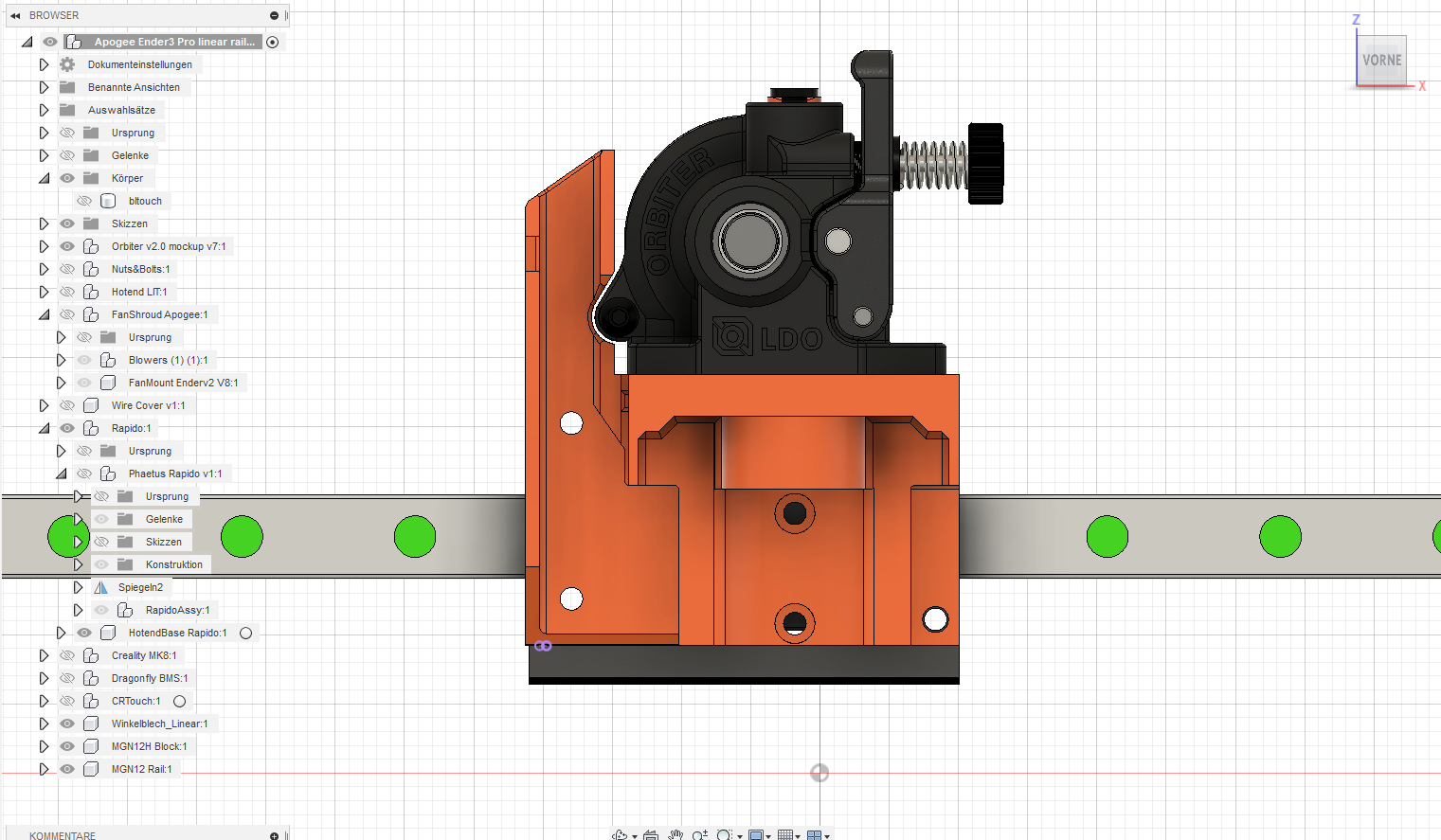 Apogee Tool head - Beta- Linear Rail Remix