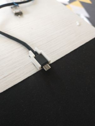 USB cable holder