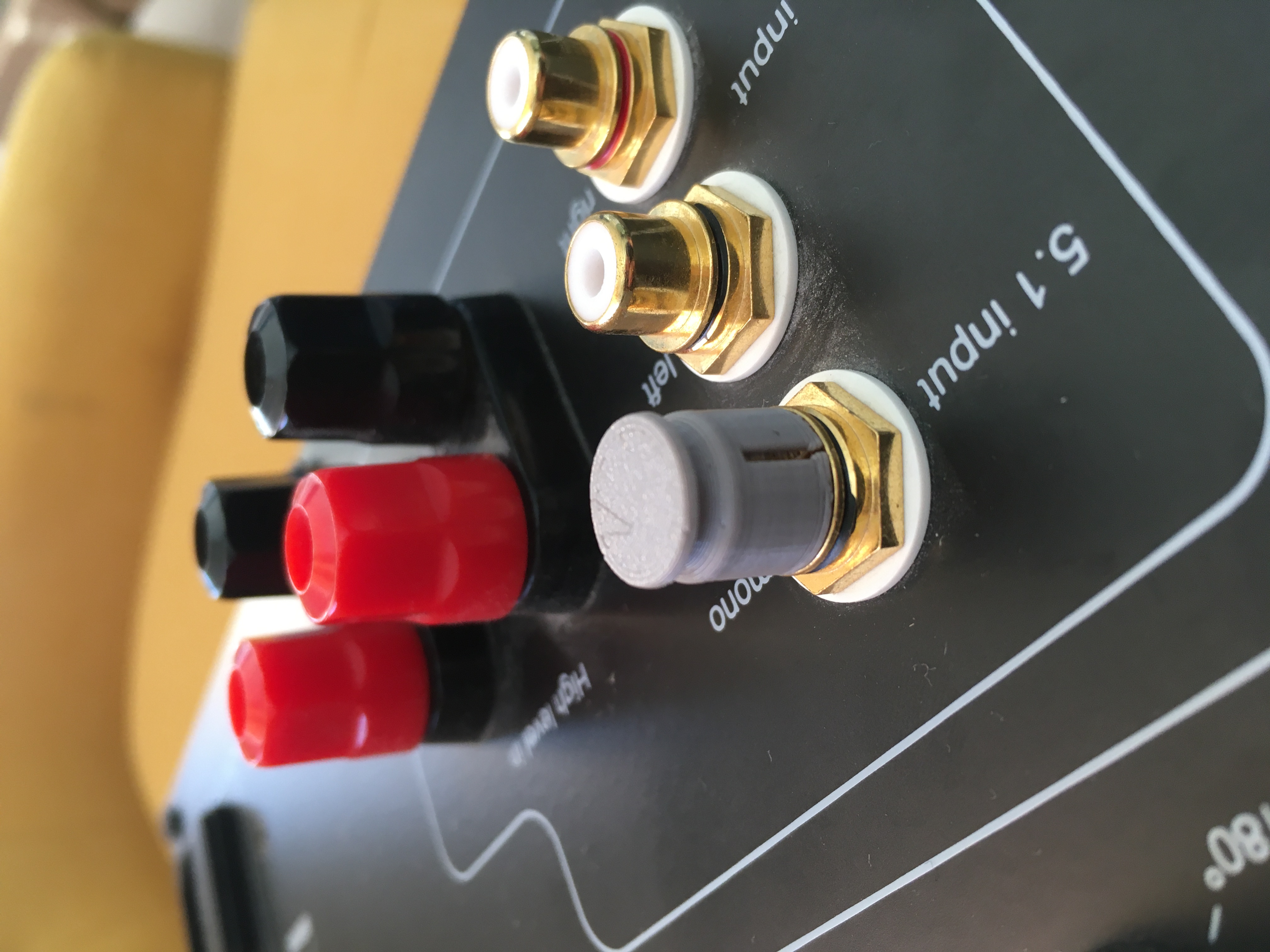 RCA dust cap - for cinch audio cable