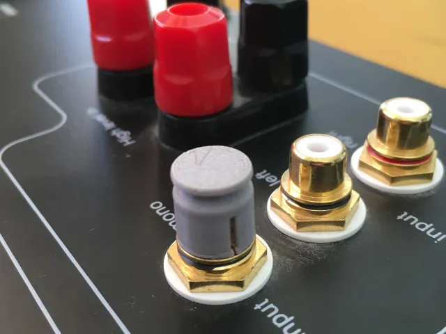 RCA dust cap - for cinch audio cable