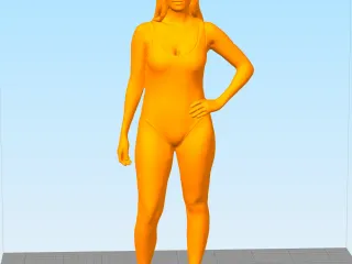 Woman in Body Suit 1 by julianrinaldi, Download free STL model