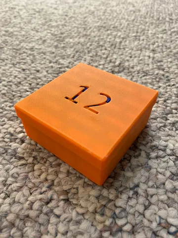 Box + Lid for 12 Piece Puzzle