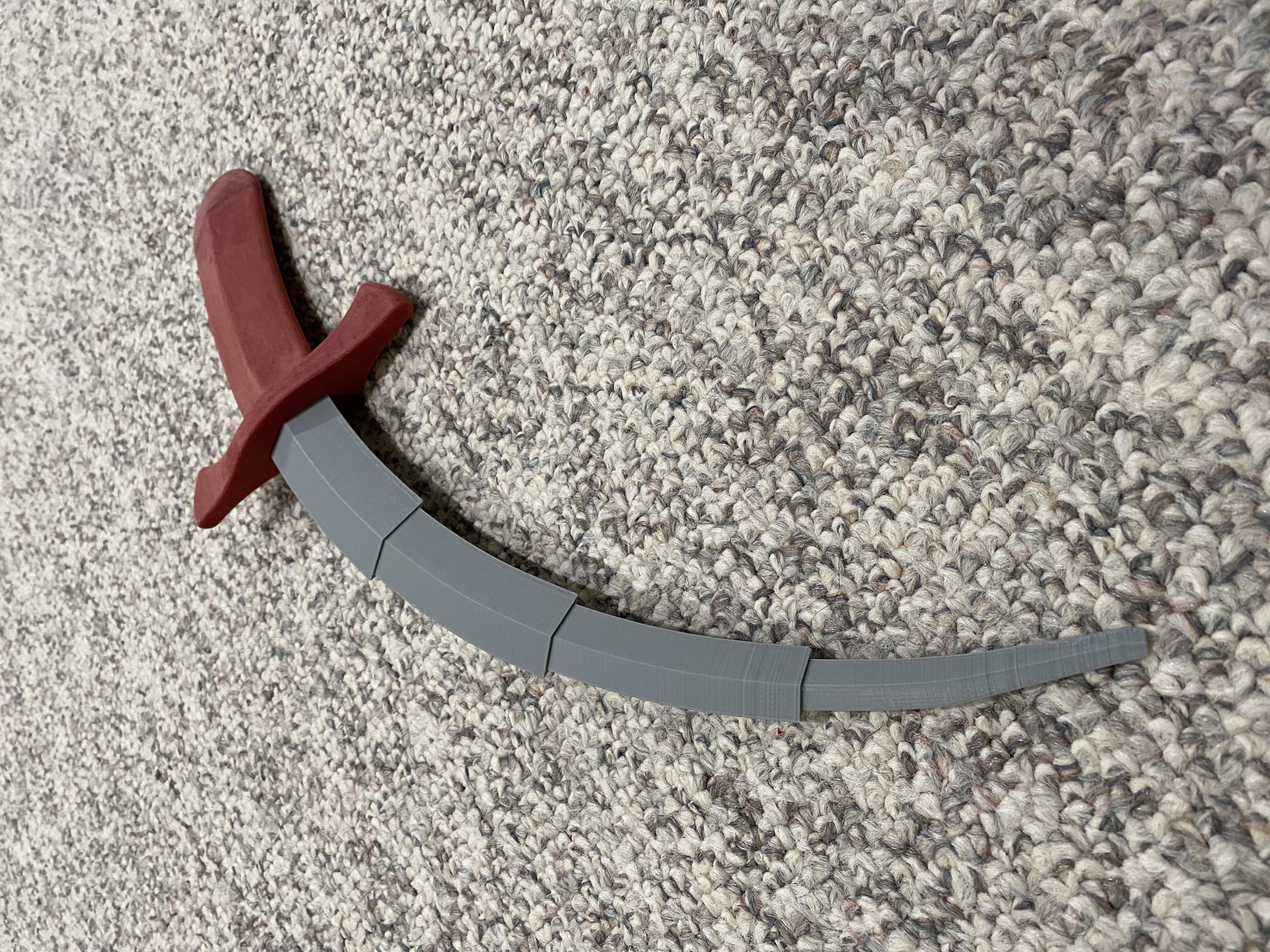 Miniatura 2 do modelo 3D Curved Collapsing Dagger (Removable Blade)