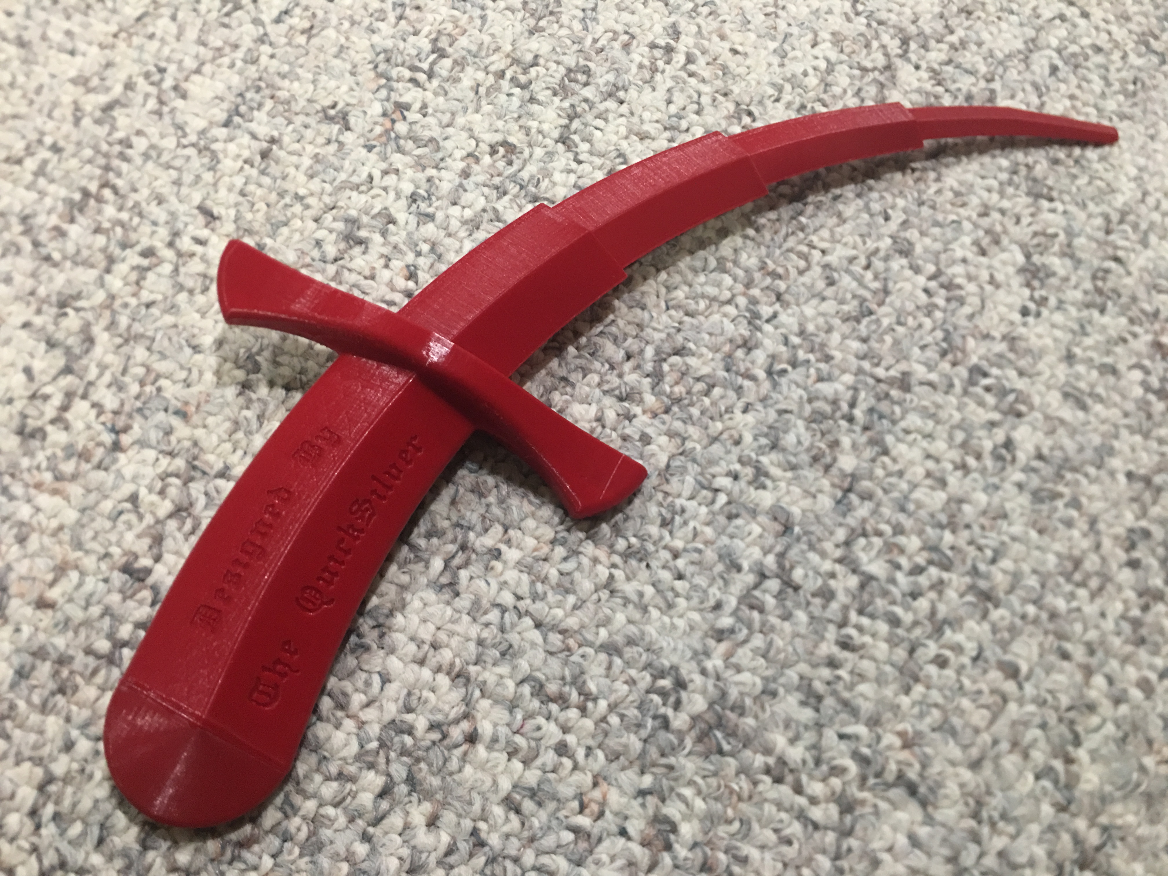 Miniatura 15 do modelo 3D Curved Collapsing Dagger (Removable Blade)