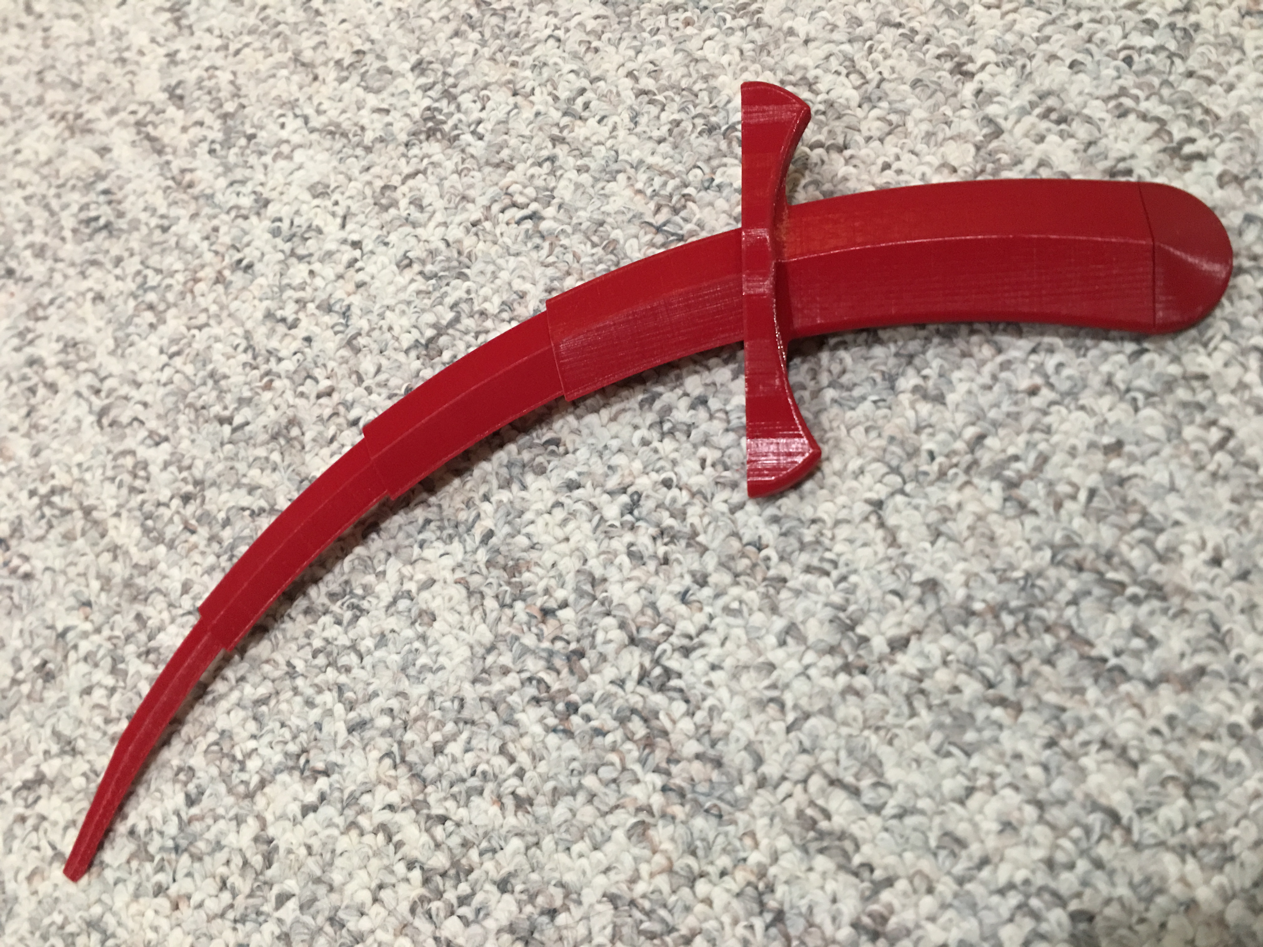 Miniatura 13 do modelo 3D Curved Collapsing Dagger (Removable Blade)