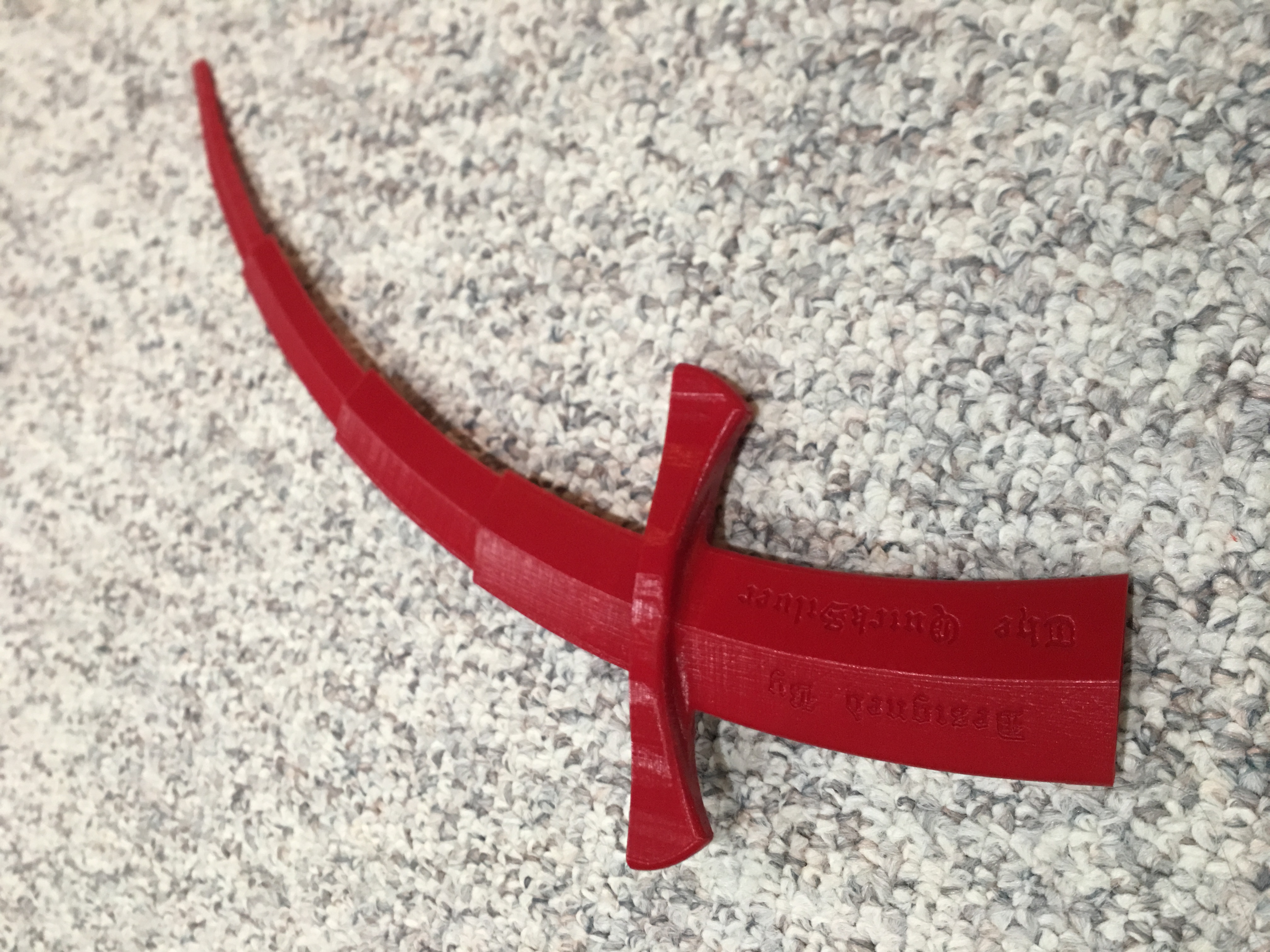 Miniatura 14 do modelo 3D Curved Collapsing Dagger (Removable Blade)