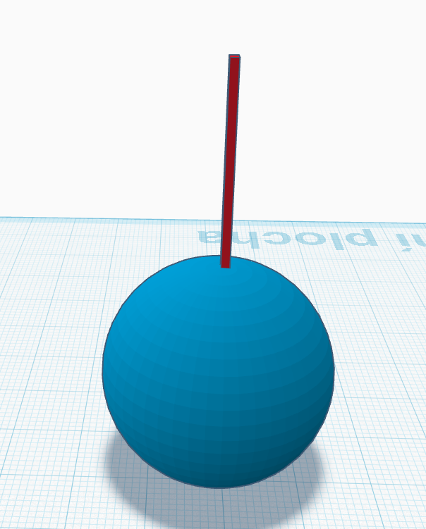 apple on a stick (fake)