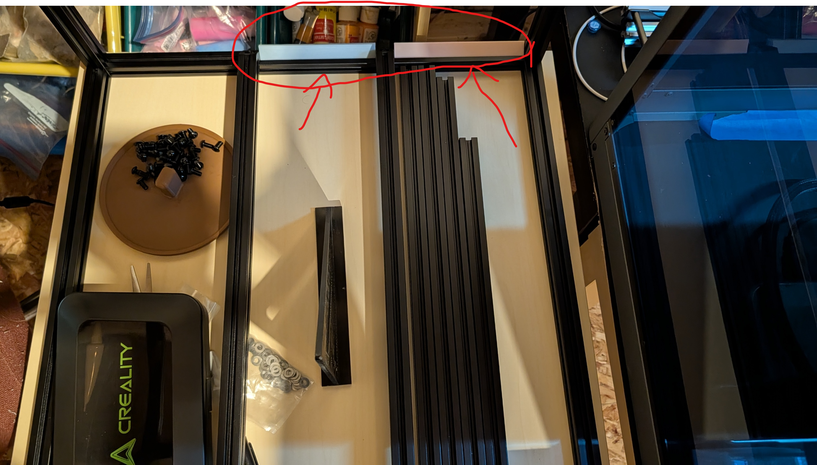 Voron 2.4 Print bed spacer for 350mm build jig