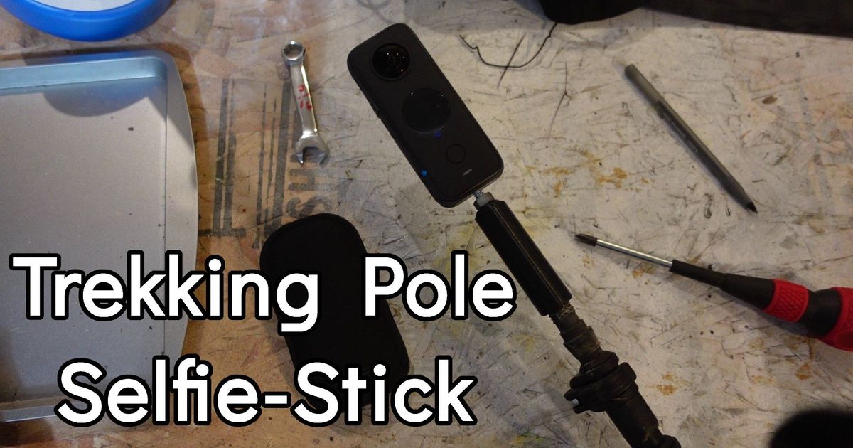 Trekking Pole 1/420 SelfieStick adapter by richtopia Download free
