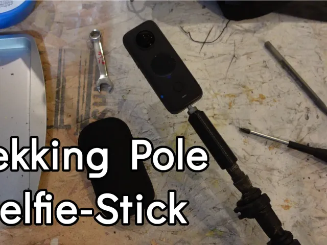 Trekking Pole 1/4-20 Selfie-Stick adapter