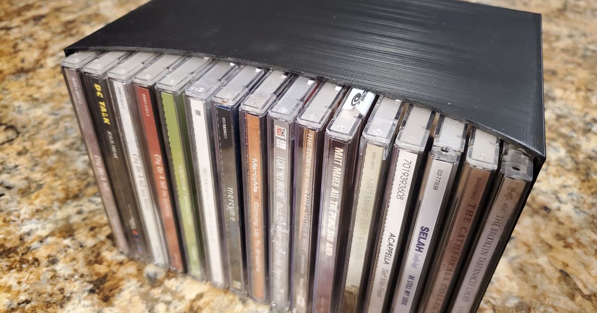 Stackable CD Rack by Aviator67 | Download free STL model | Printables.com