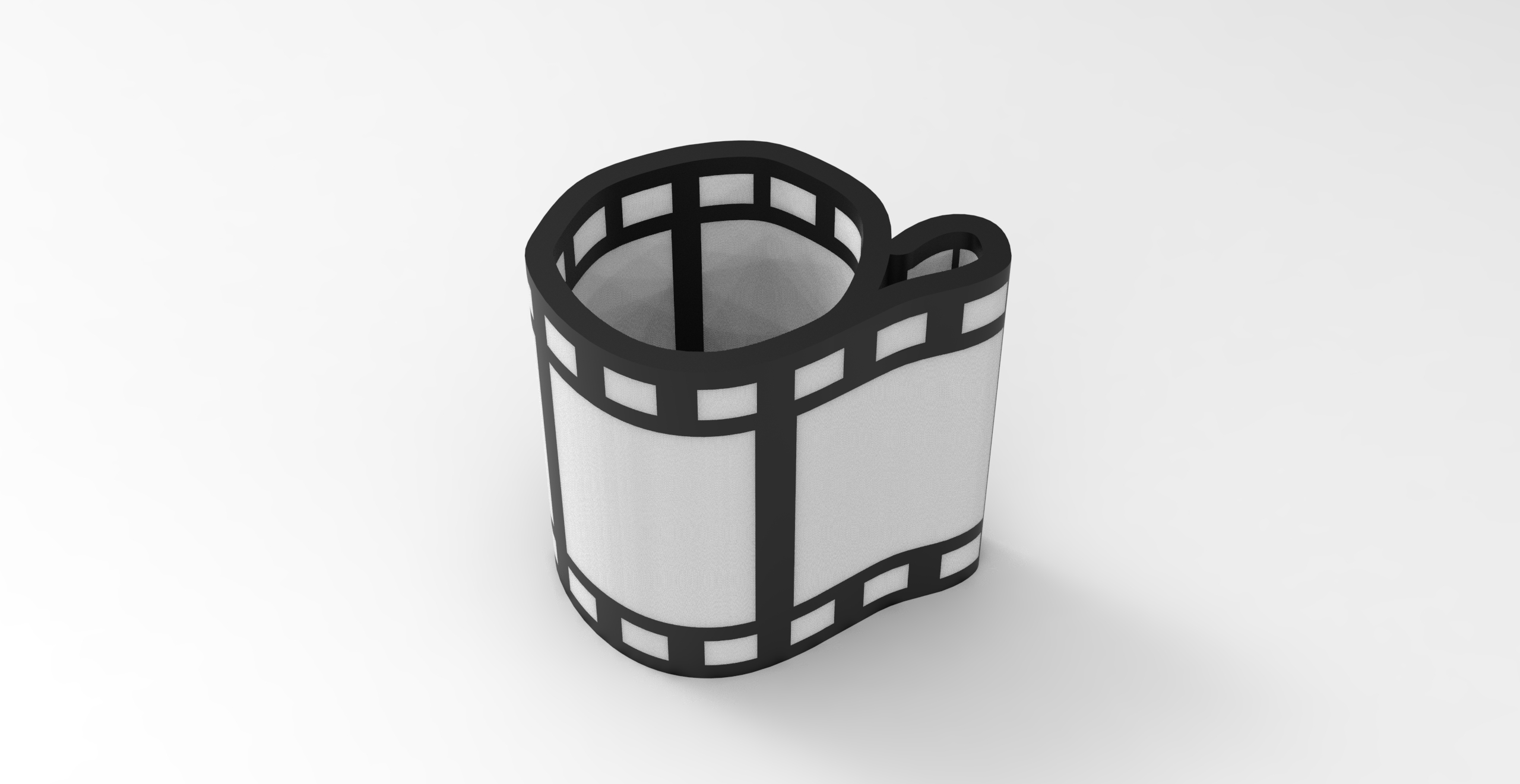 film roll pencil case 3D model