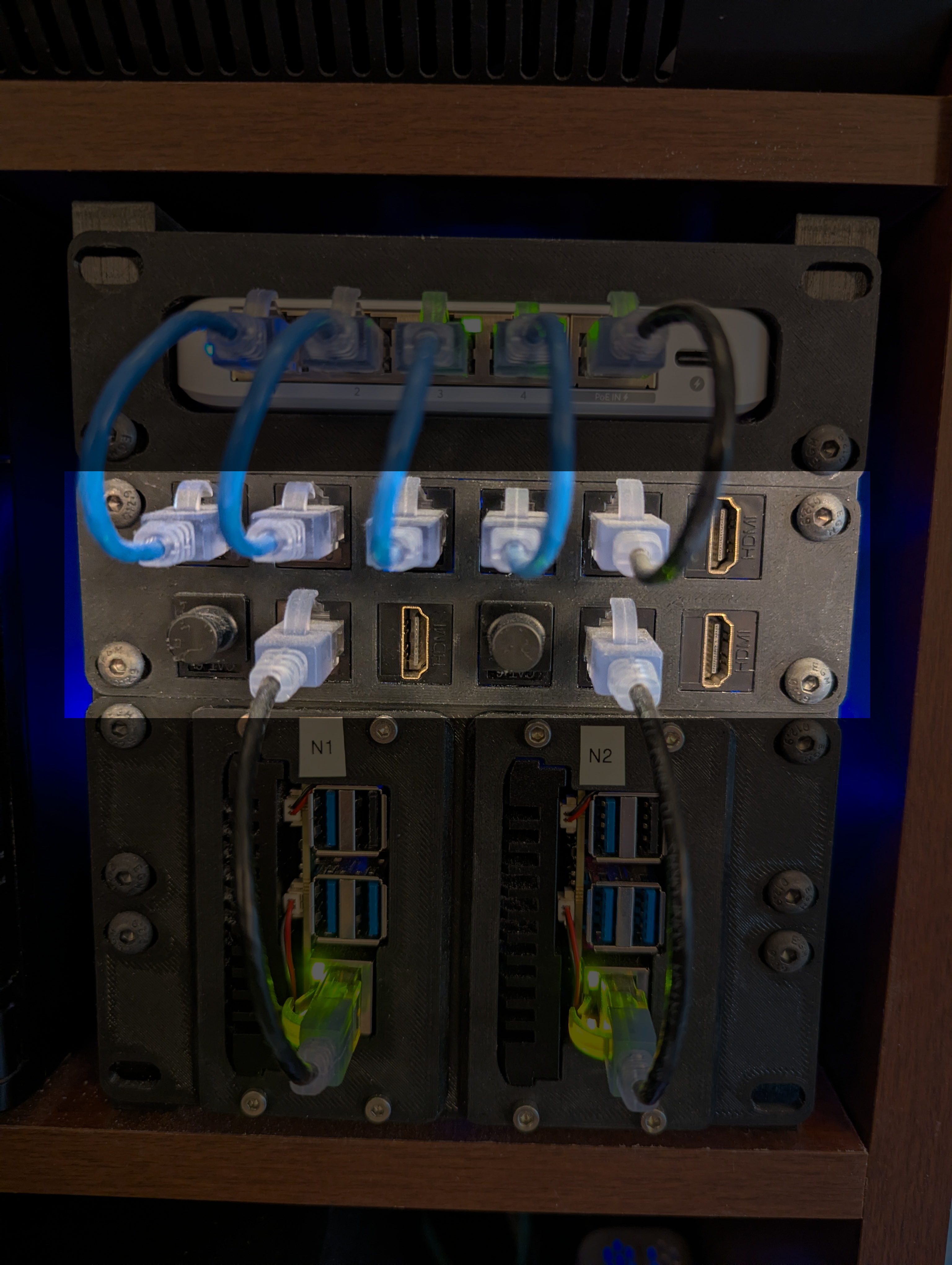 6-inch Rack mount 12 Keystone Patch Panel