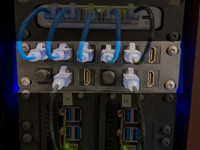 6-inch Rack mount 12 Keystone Patch Panel