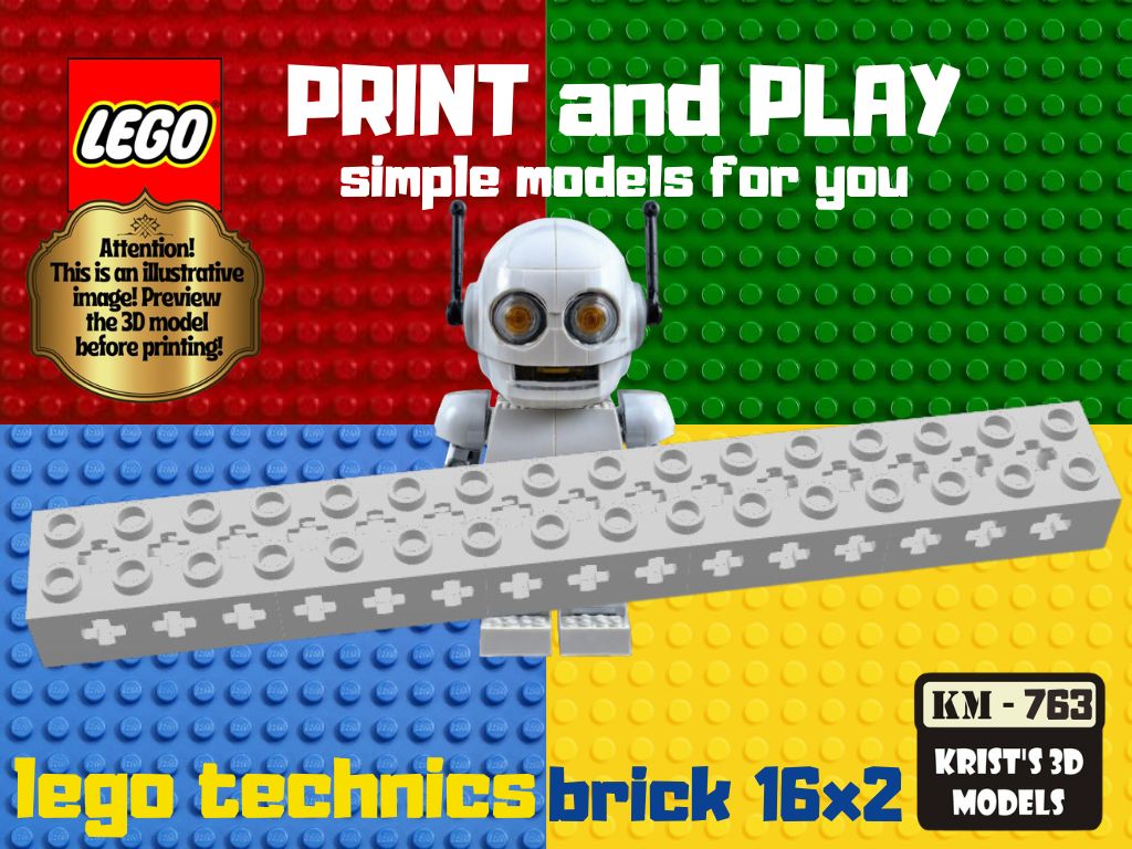 lego technics brick 16x2