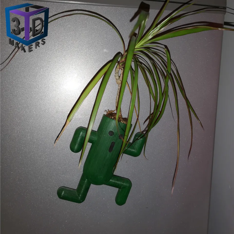 Pampa Cactuar pot de plante aimanté by GT 3D Makers, Download free STL  model