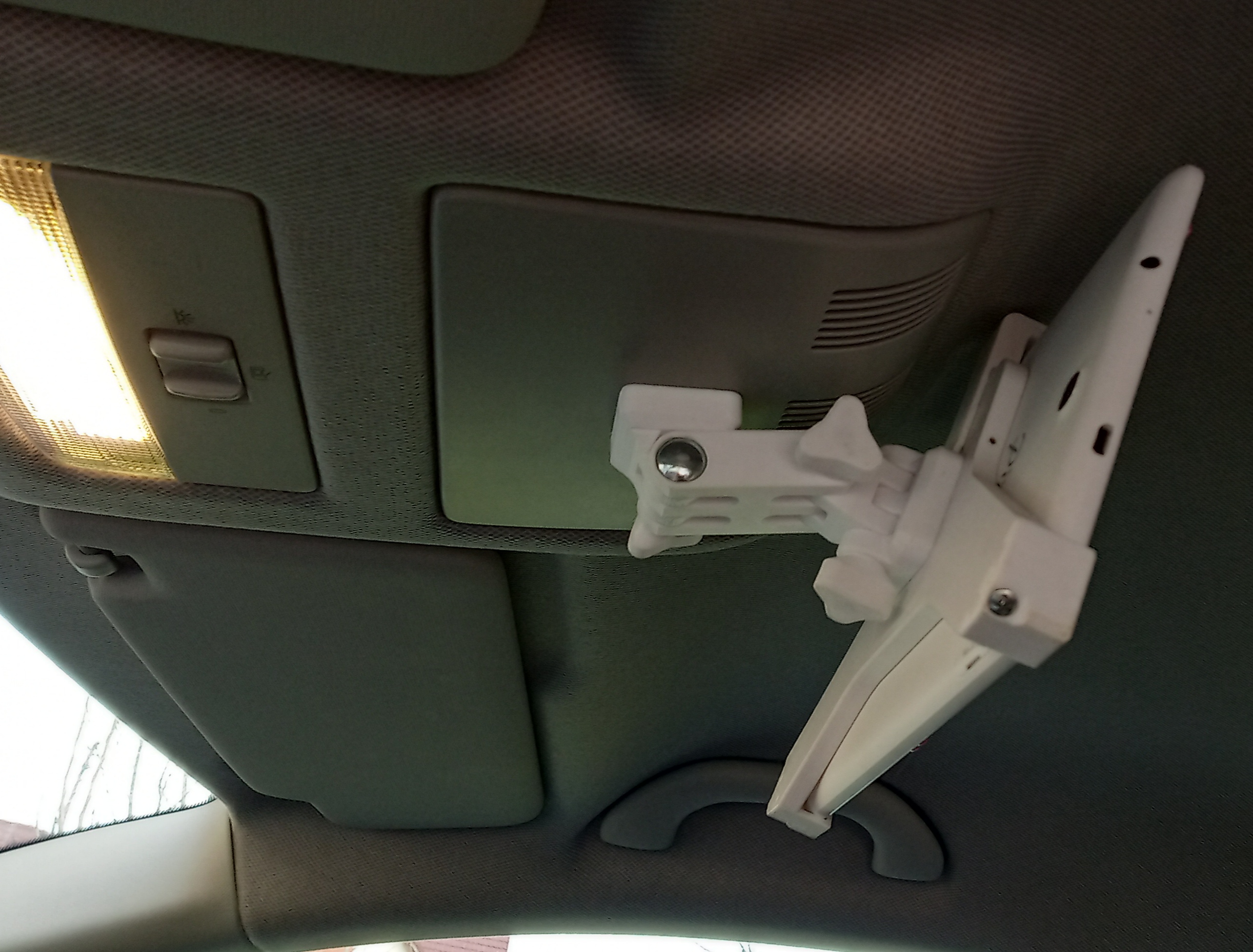 Tablet ceiling holder for car