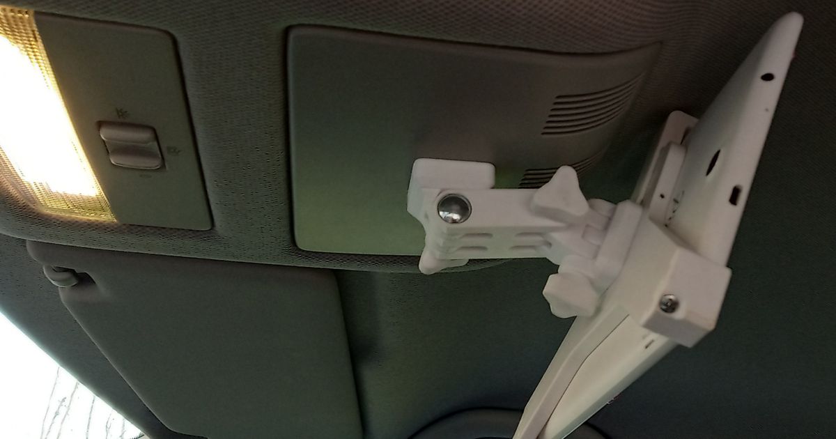 Tablet ceiling holder for car by Czech golden hands Download free STL model