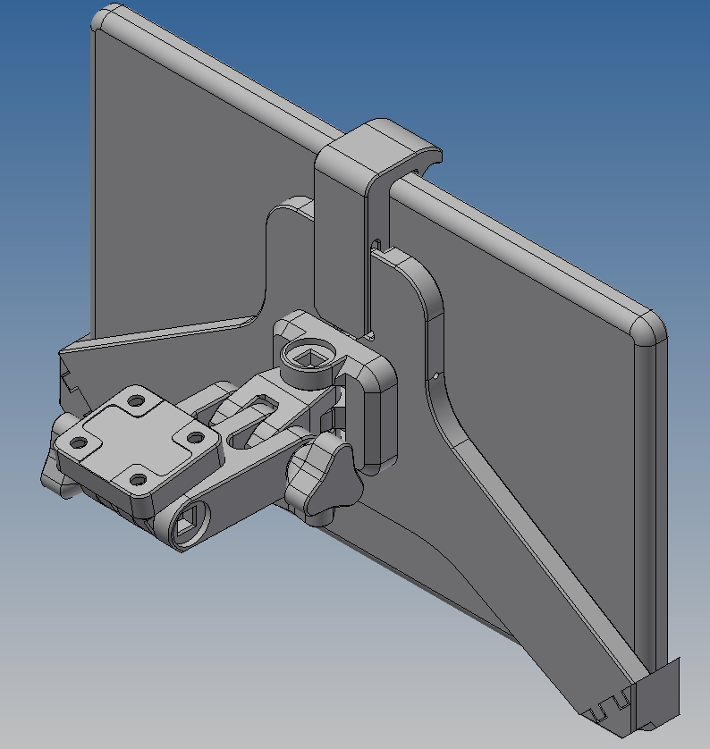 Miniatura 5 do modelo 3D Tablet ceiling holder for car