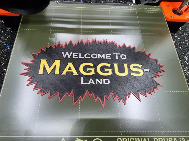 Welcome to Maggus-Land nameplate