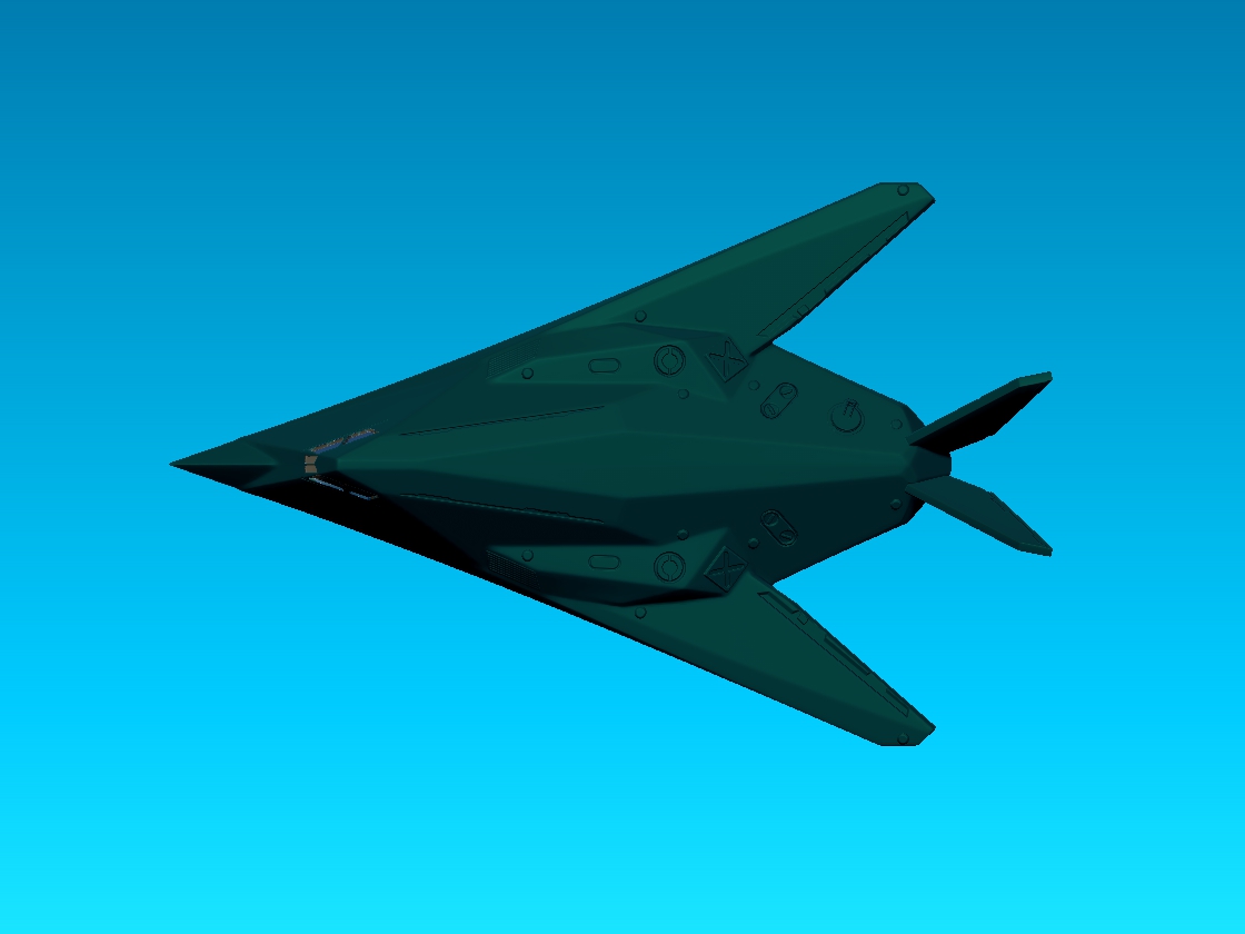 Lockheed F117 model easy print