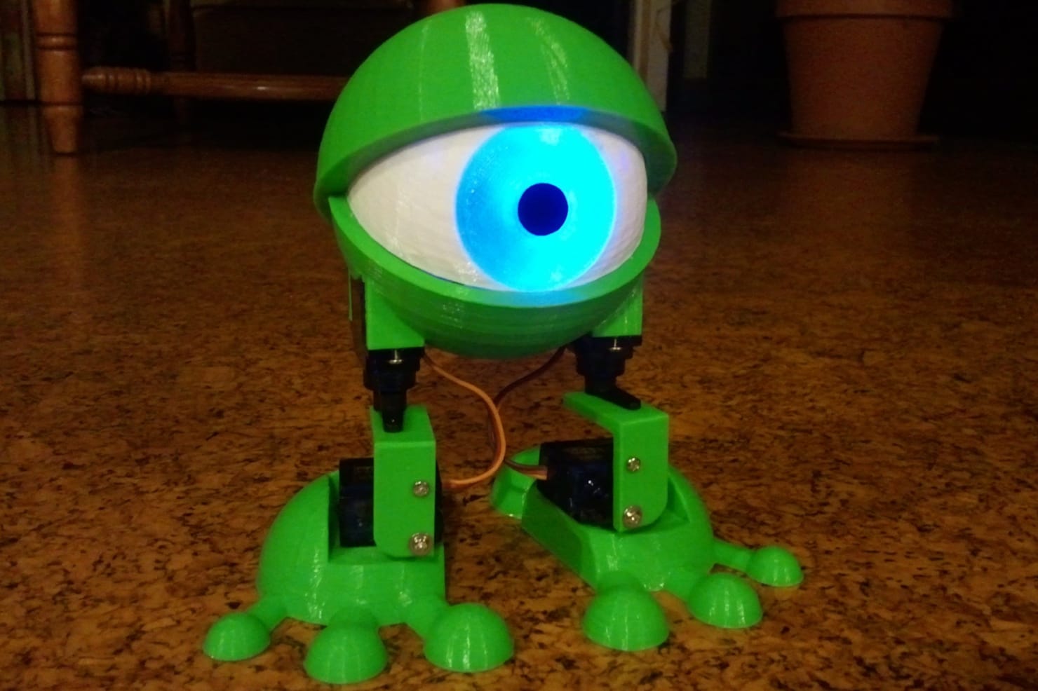 Eye walking robot