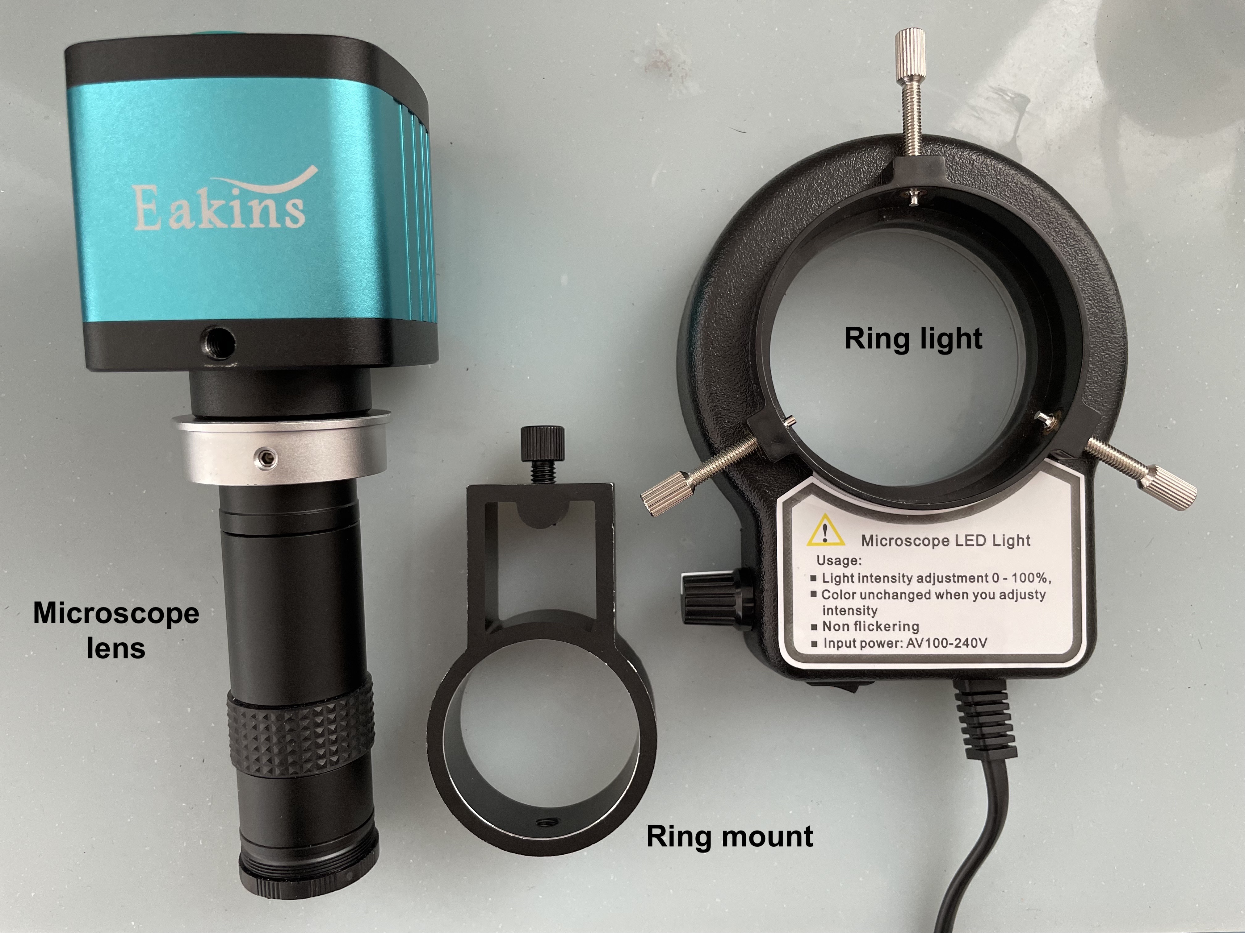 Miniatura 2 do modelo 3D Microscope Ring Light Adapter