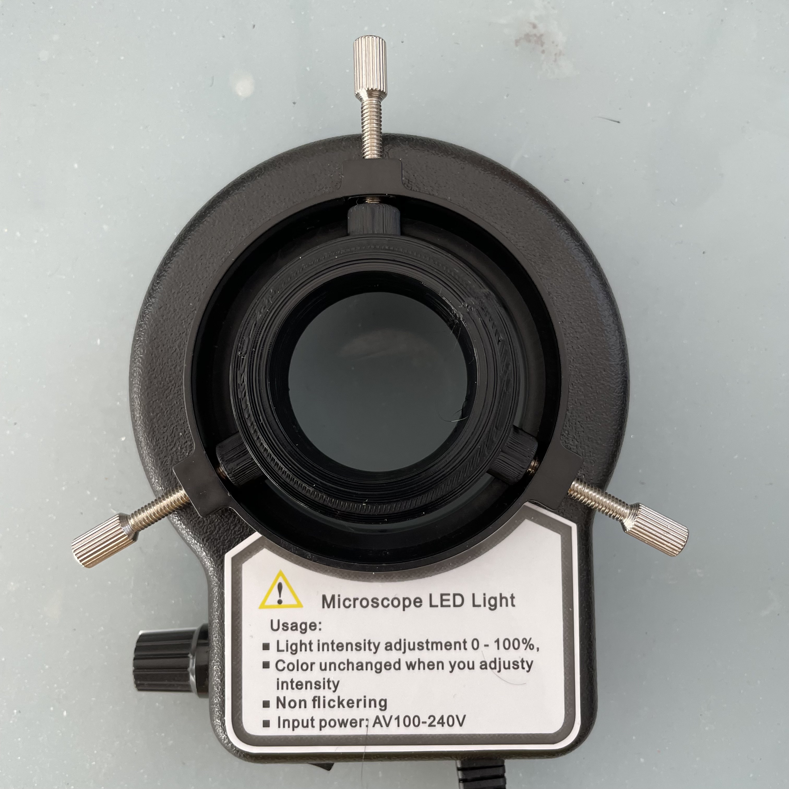 Microscope Ring Light Adapter by Drexore Download free STL model