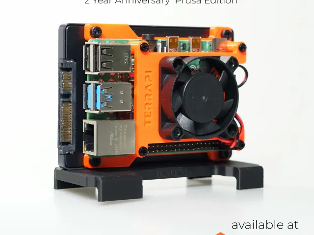 The TerraPi X , Prusa Edition - Single SSD Case for Raspberry Pi (all models)