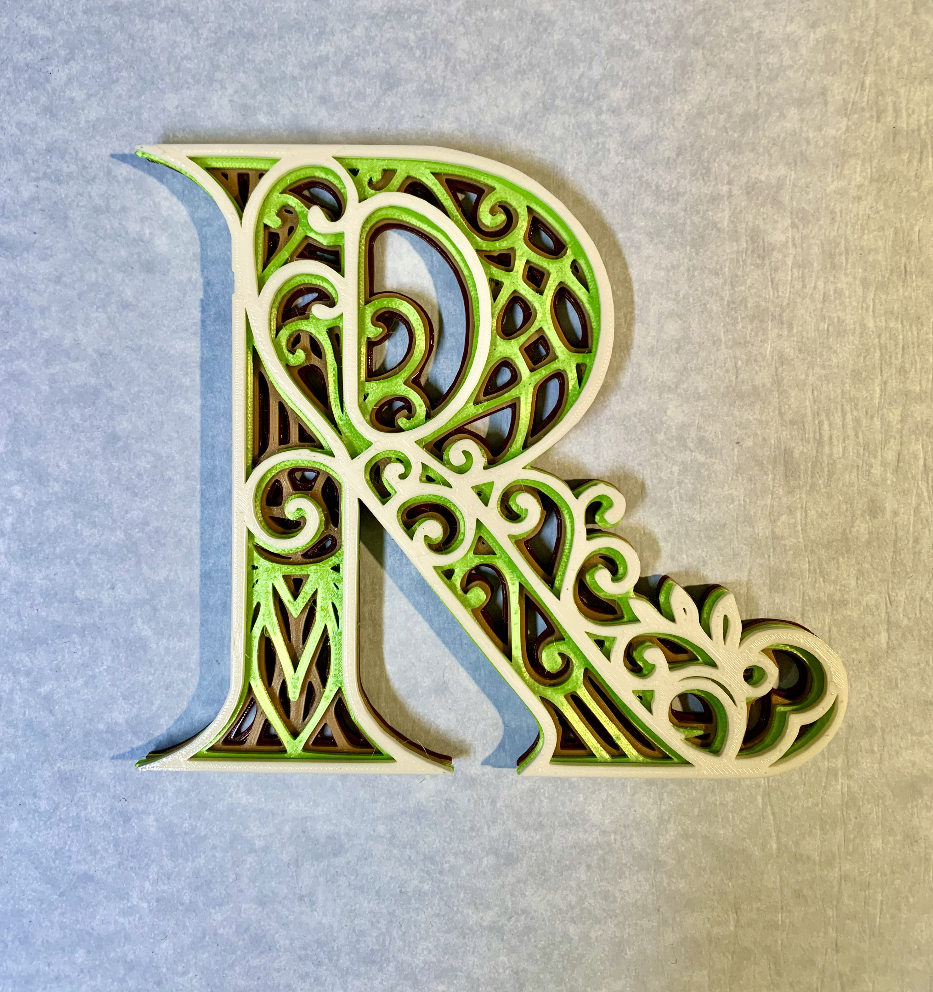 Ornate Letter R Monogram