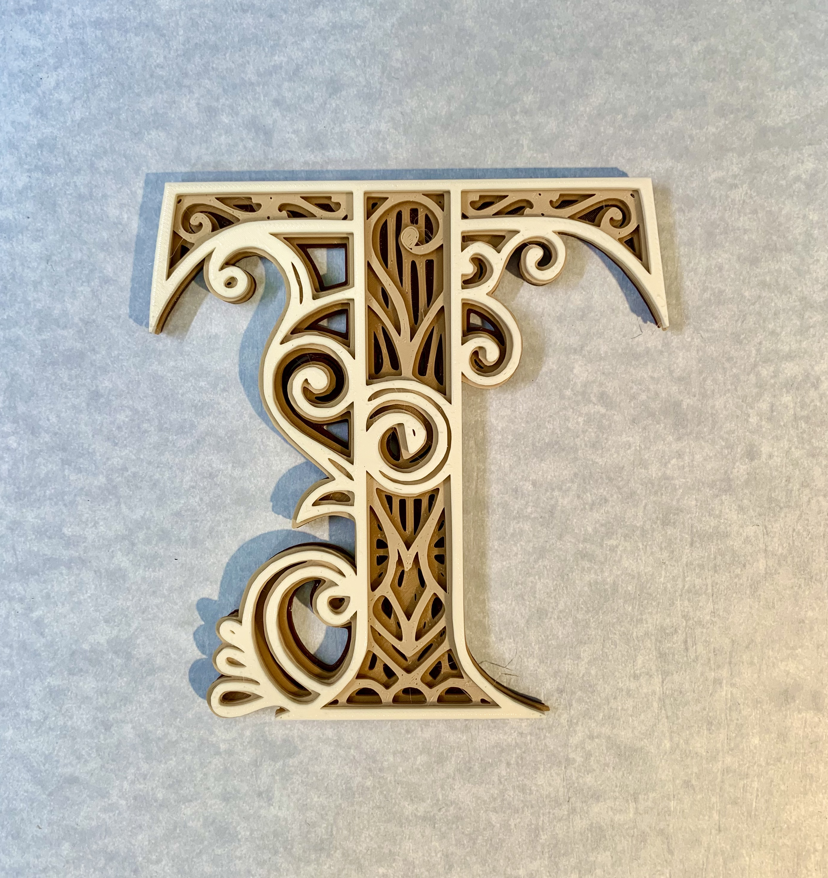 Ornate Letter T Monogram