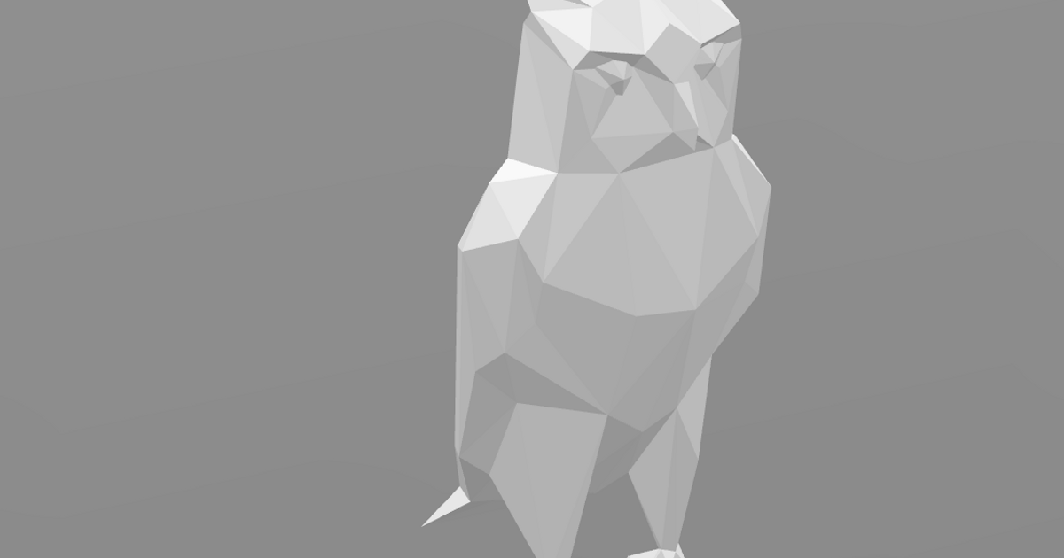 Low Poly Owl by Shadowcraft Designs | Download free STL model ...