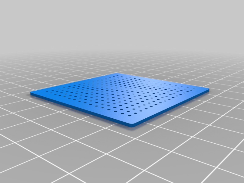 Perforated electronics board