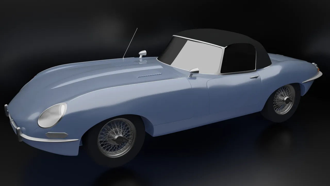 XKE-JAG Convertible 1/24 スケール 1966 Jaguar XKE Convertible by Shadowcraft Designs | Download free