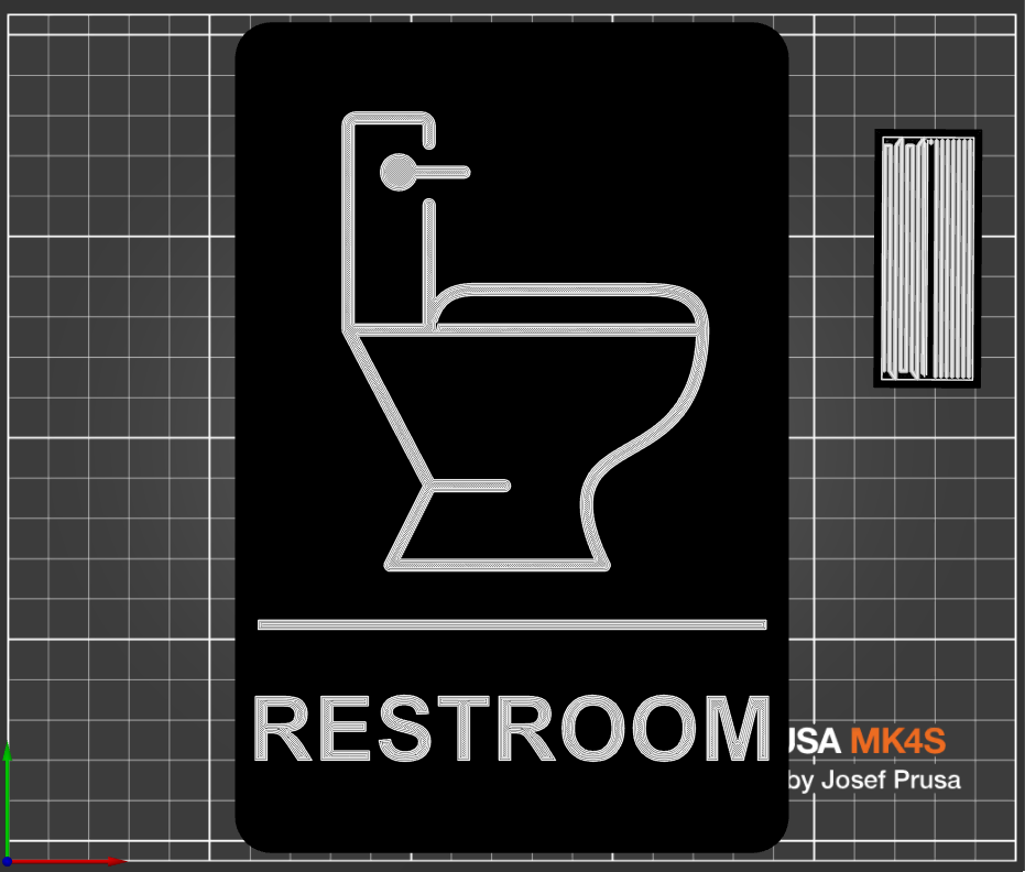 Restroom Sign - Toilet