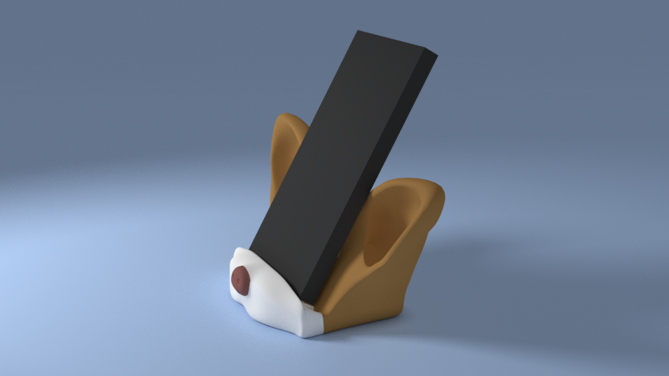 Chihuahua phone stand sound amplifier reflector