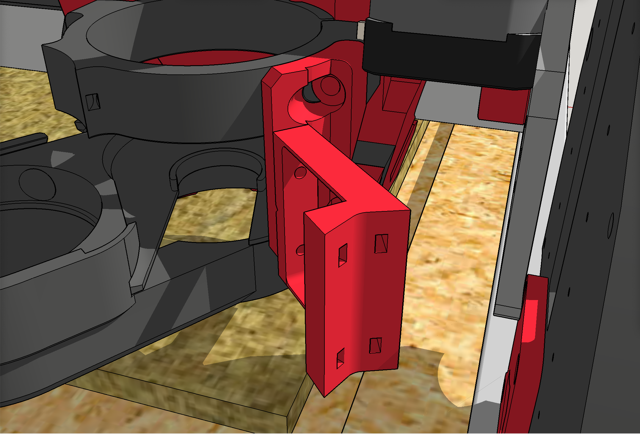 LowRider 3 CNC - Add-on - Pen Holder / Drag Knife Holder - designed for LR3 Dust Shoe (v2.0)
