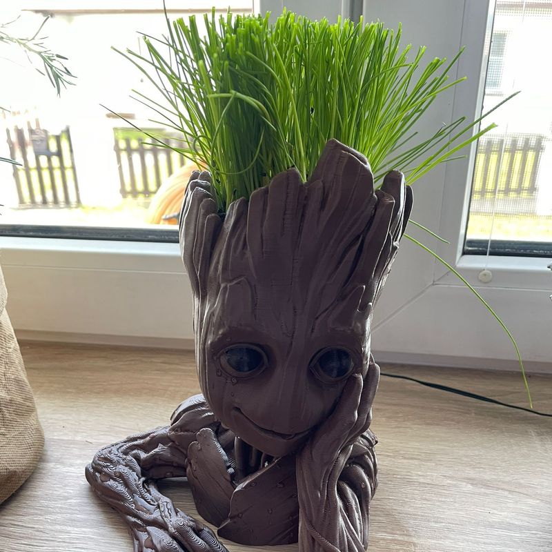 Baby Groot Flowerpot by radekrac | Download free STL model | Printables.com