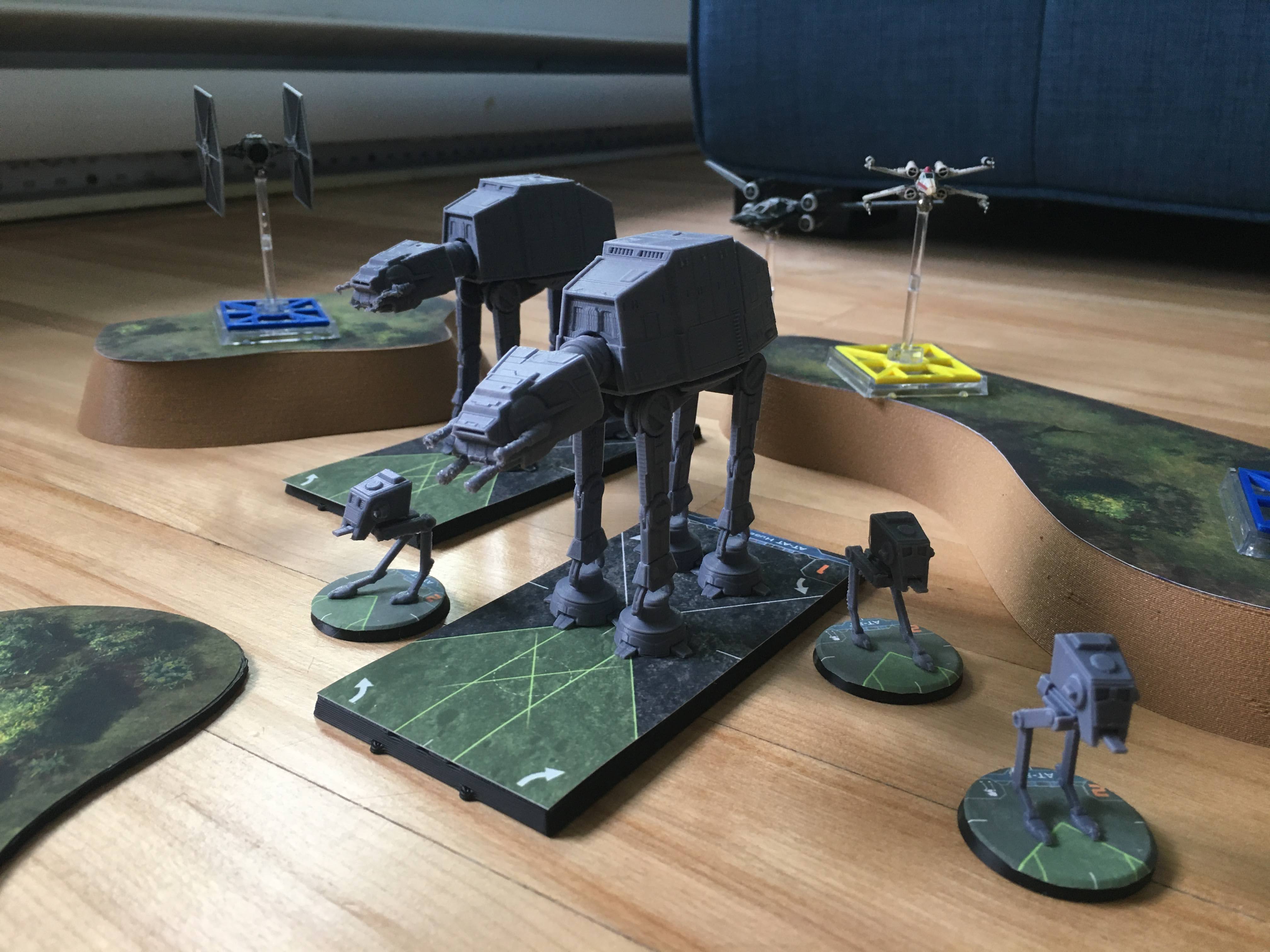 3D Terrain for X-Wing HotAC Ground Assault