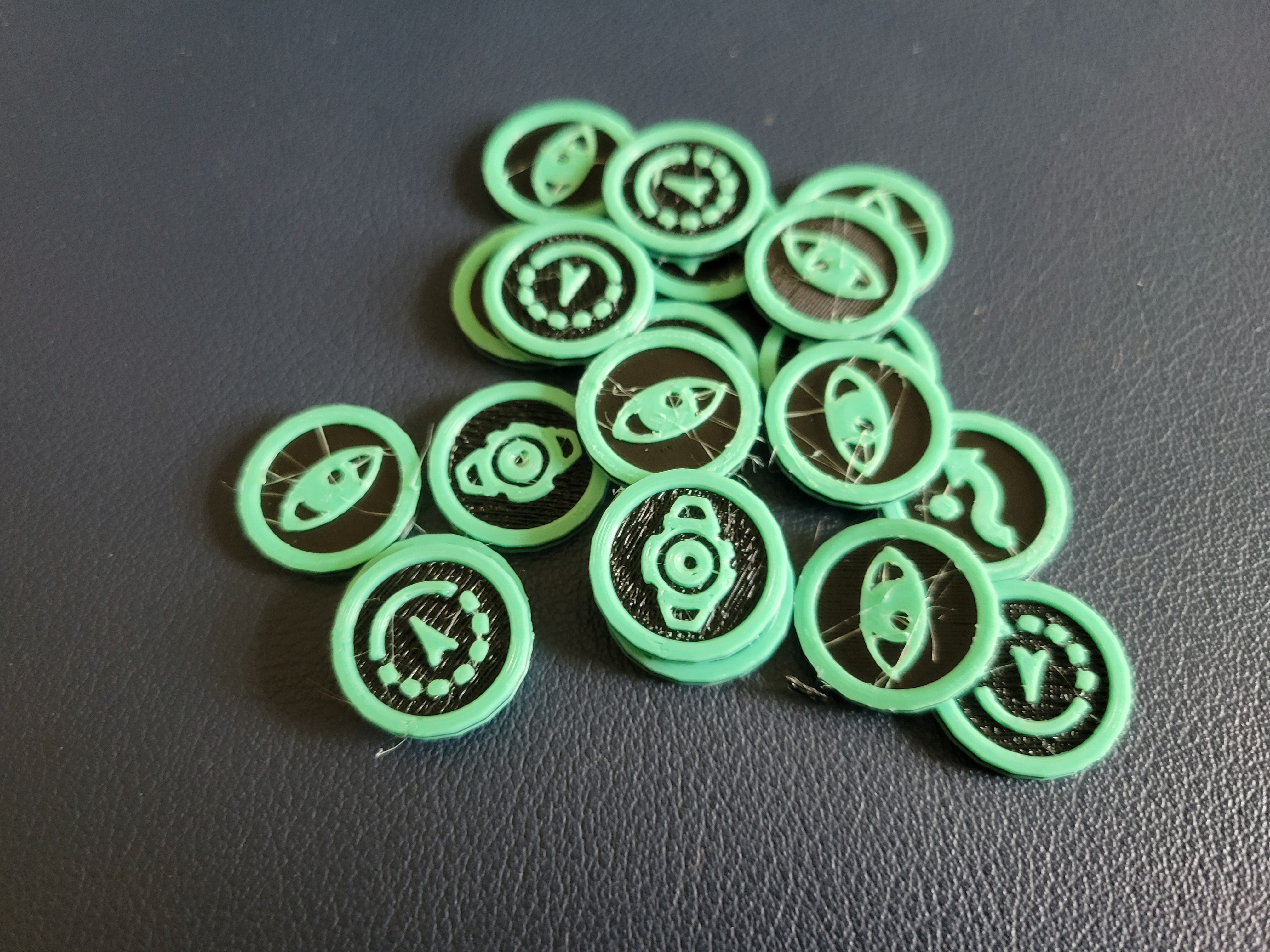 X-Wing TMG Green Double Sided Tokens