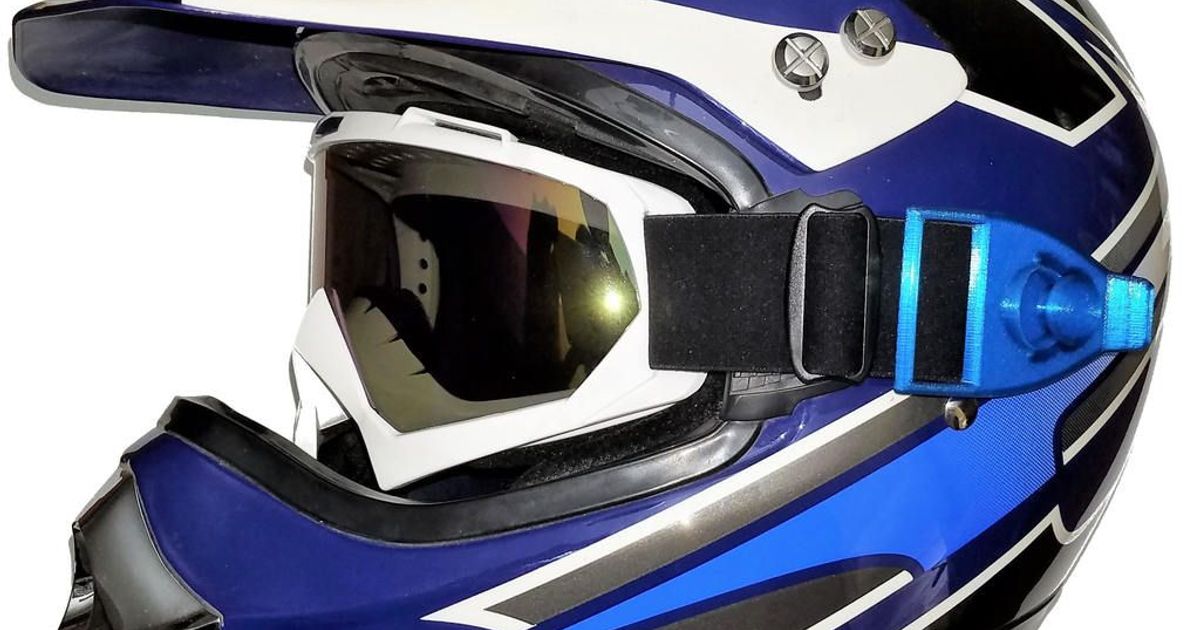 Goggle Helmet Mounting Brackets by Milgaco Download free STL model