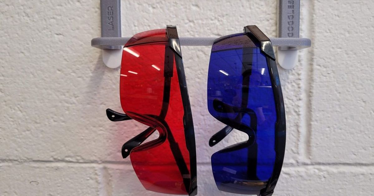 Safety Glasses Hanger by CSUM Makerspace Download free STL model
