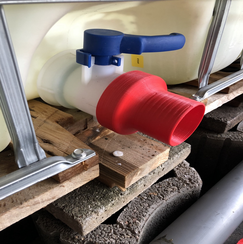 IBC Cap S100x8 to HT 75mm pipe