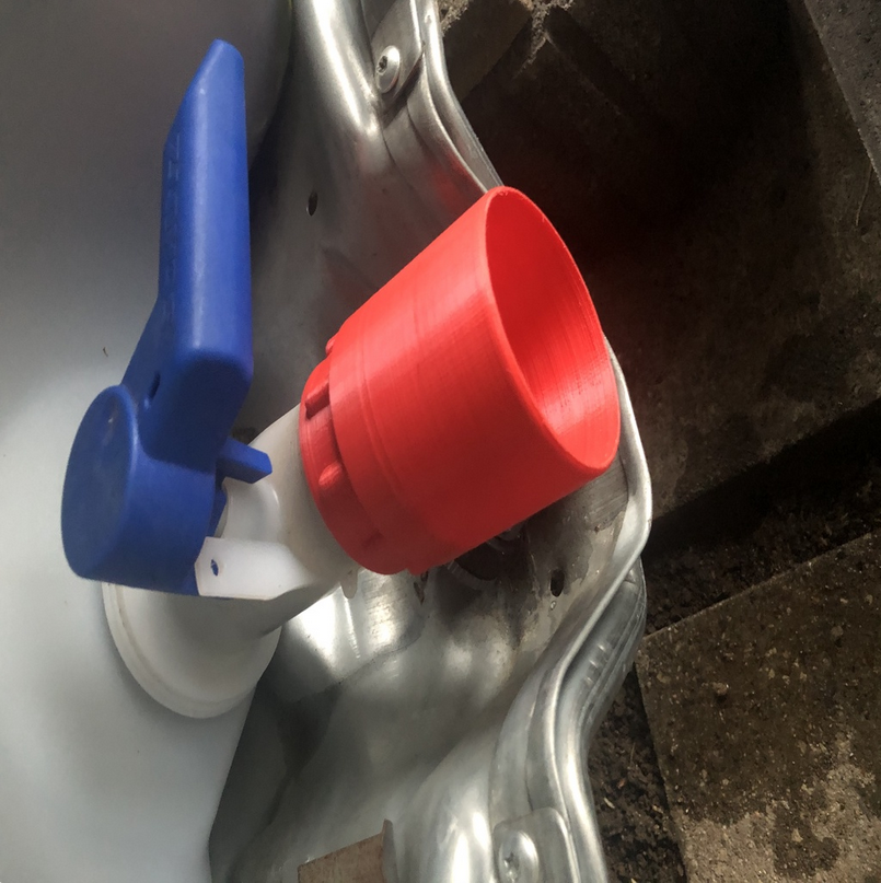 IBC Cap S60x6 to HT 75mm pipe