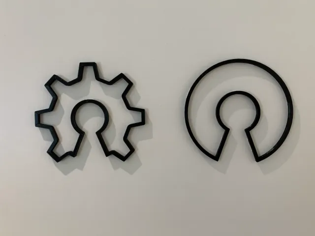 Open source hardware & software 2d logo