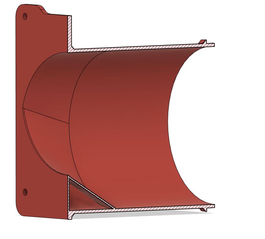100 mm deviated Air Duct
