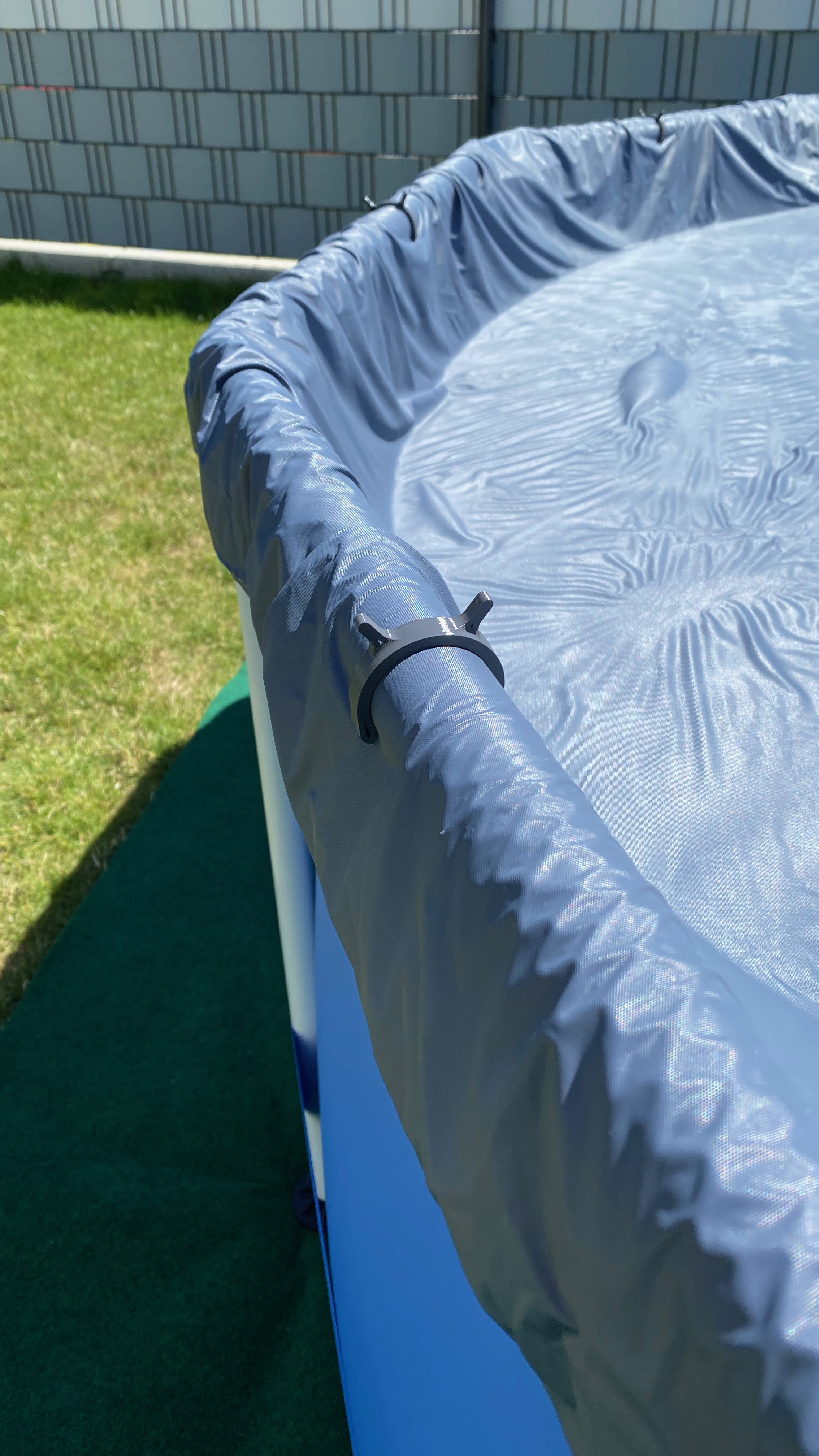 Pool Cover Securing Clip