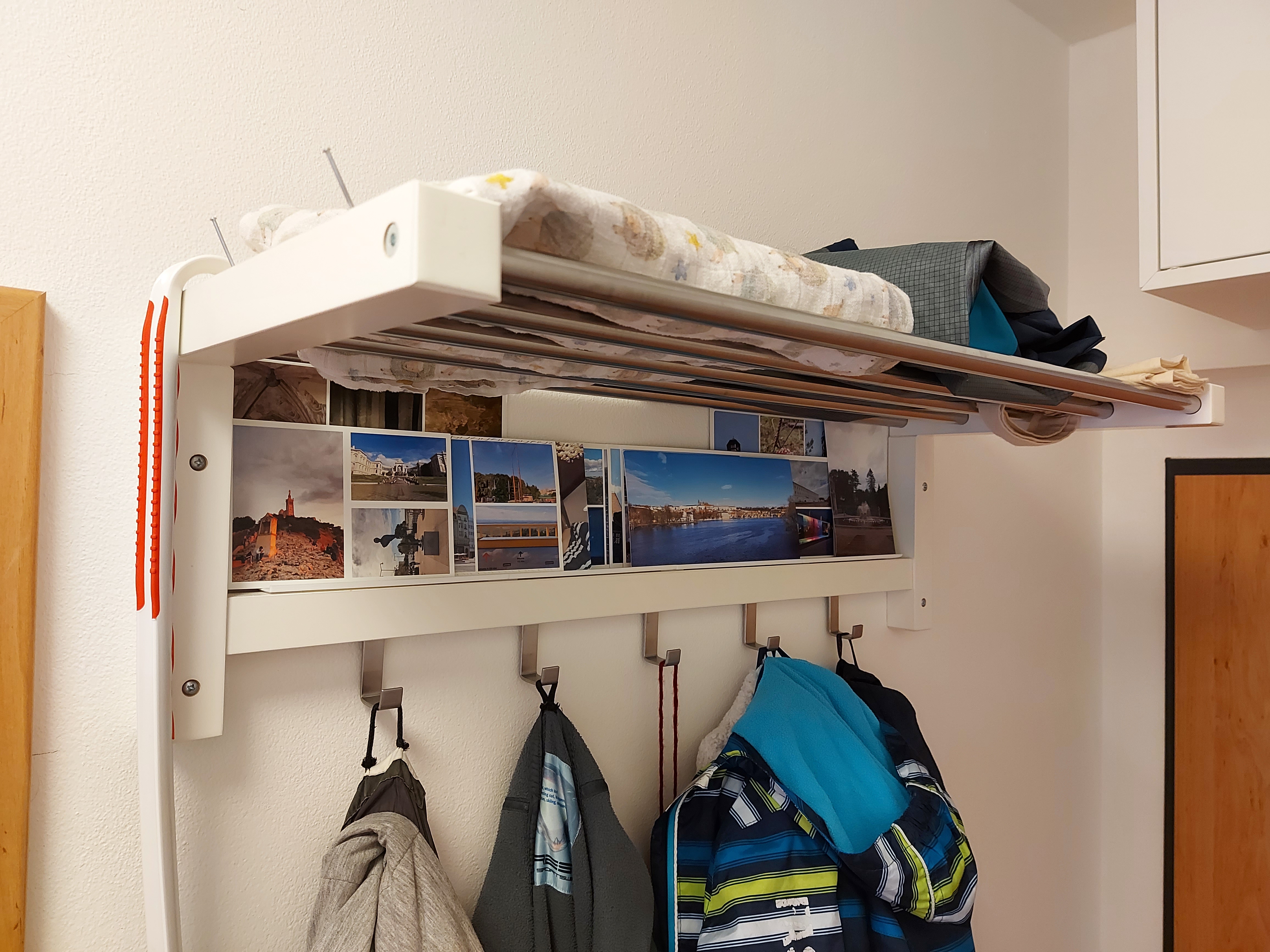 Postcard stop - compatible with Ikea Tjusig coat rack