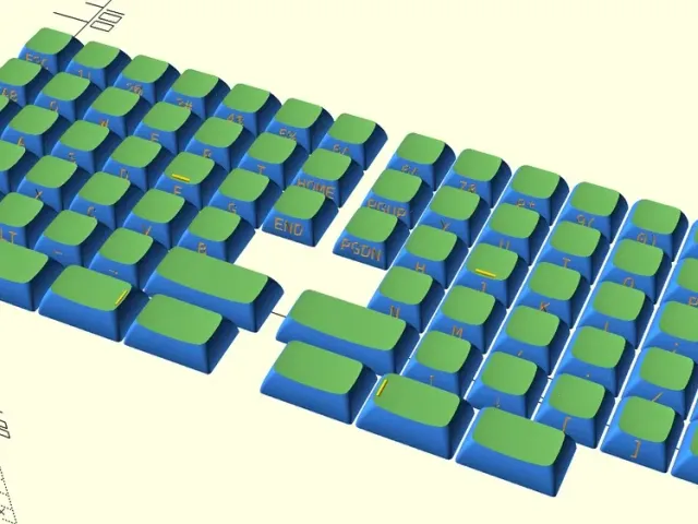 Moonlander custom DSA keycaps (KeyV2)