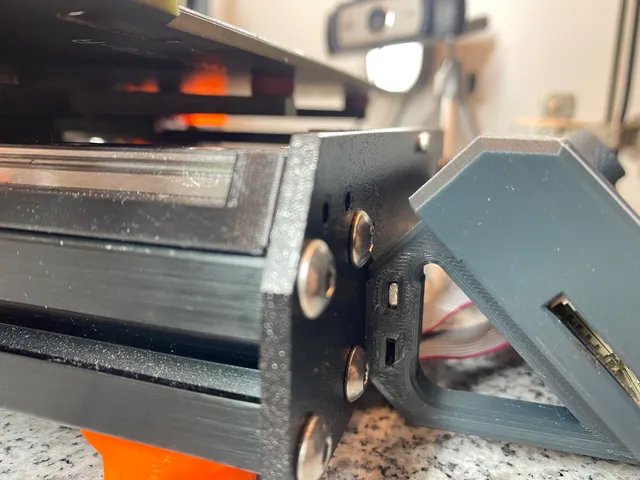 OLED-Display mount for LDO/Caribou case fits on original Prusa MK3s